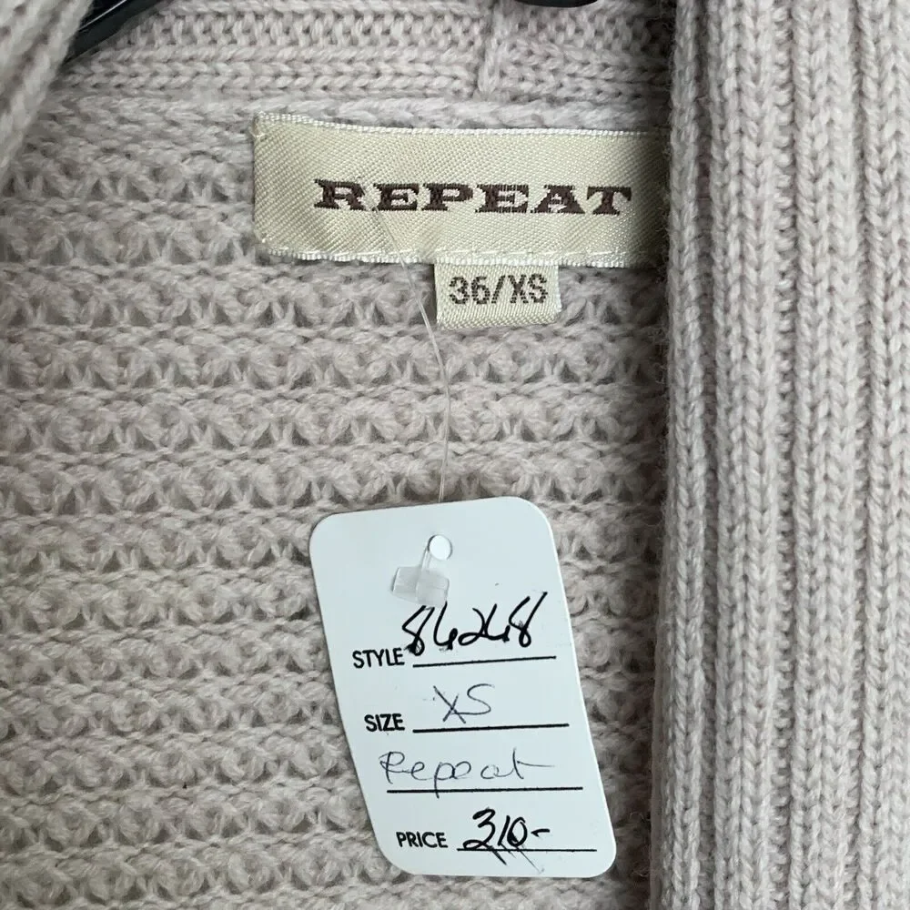 Repeat Cream Cardigan Merino Wool Size XS NWT